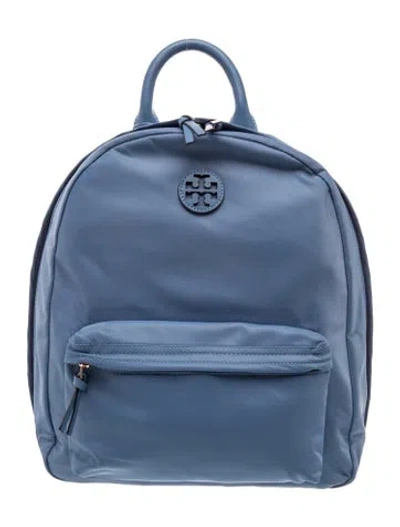 Pre-owned Tory Burch Nylon Backpack W/ Tags In Blue