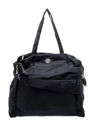 Pre-owned Tory Burch Nylon Belt Bag In Black