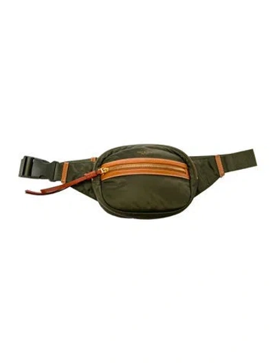 Pre-owned Tory Burch Nylon Belt Bag In Green