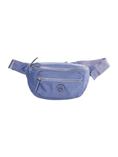 Pre-owned Tory Burch Nylon Belt Bag In Purple