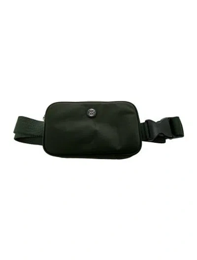 Pre-owned Tory Burch Nylon Belt Bag W/ Tags In Green