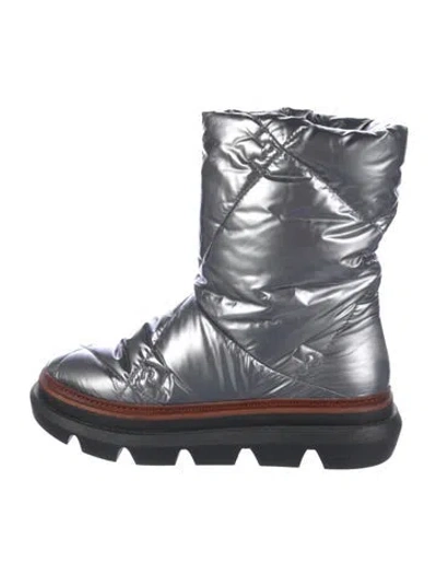 Pre-owned Tory Burch Nylon Boots In Gray