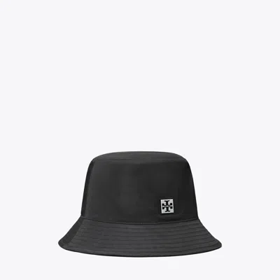 Tory Burch Nylon Bucket Hat In Black