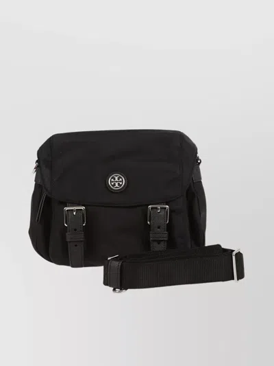 Tory Burch Nylon Collection Messenger Bag In Black