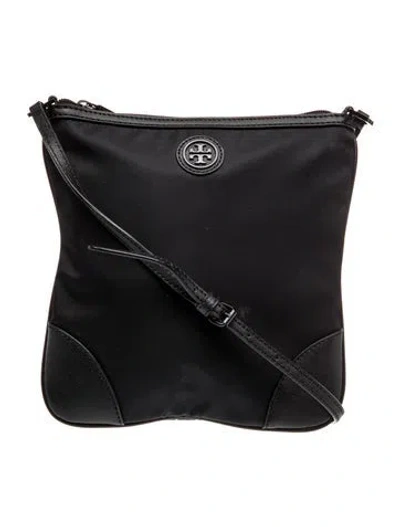Pre-owned Tory Burch Nylon Crossbody Bag In Black