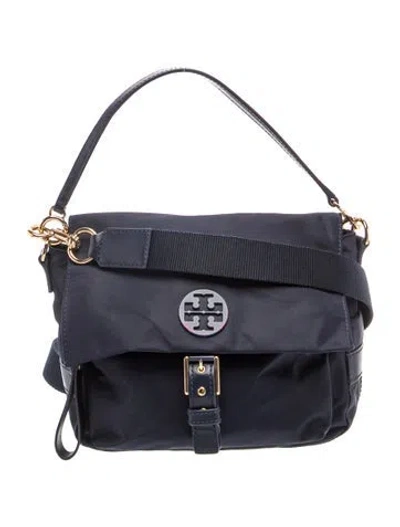 Pre-owned Tory Burch Nylon Crossbody Bag In Black