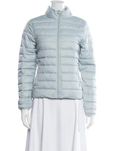 Pre-owned Tory Burch Nylon Down Jacket In Blue