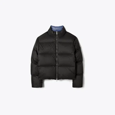 Tory Burch Nylon Down Jacket In Black