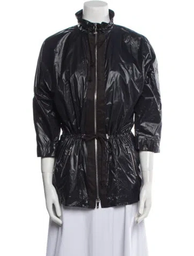 Pre-owned Tory Burch Nylon Jacket In Blue