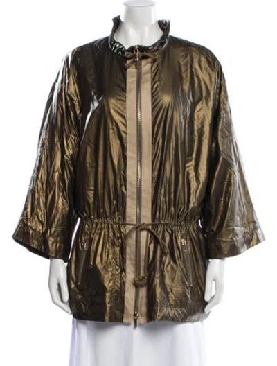 Pre-owned Tory Burch Nylon Jacket In Green