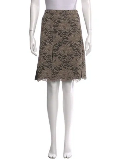 Pre-owned Tory Burch Nylon Knee-length Skirt In Black