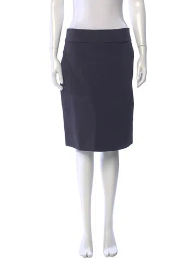Pre-owned Tory Burch Nylon Knee-length Skirt In Blue