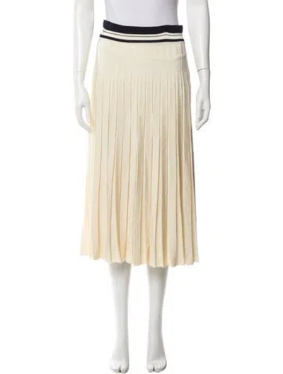 Pre-owned Tory Burch Nylon Midi Length Skirt W/ Tags In Neutral