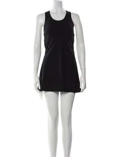 Pre-owned Tory Burch Nylon Mini Dress In Black