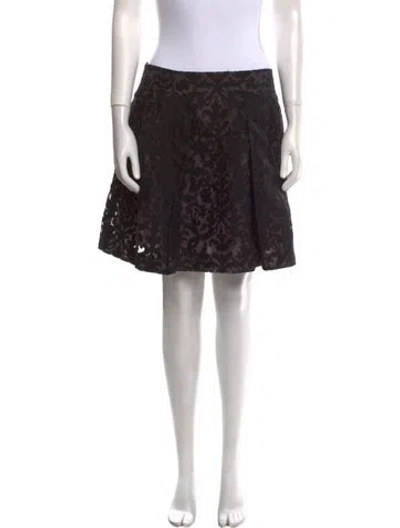 Pre-owned Tory Burch Nylon Mini Skirt In Black