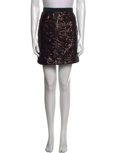 Pre-owned Tory Burch Nylon Mini Skirt In Black
