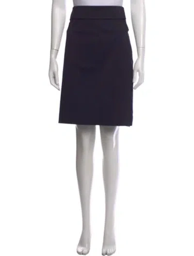 Pre-owned Tory Burch Nylon Mini Skirt In Blue