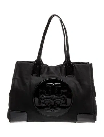 Pre-owned Tory Burch Nylon Shoulder Bag In Black