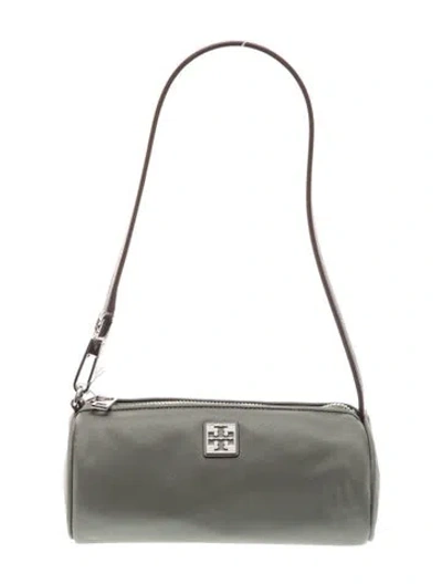 Pre-owned Tory Burch Nylon Top Handle Bag W/ Tags In Gray
