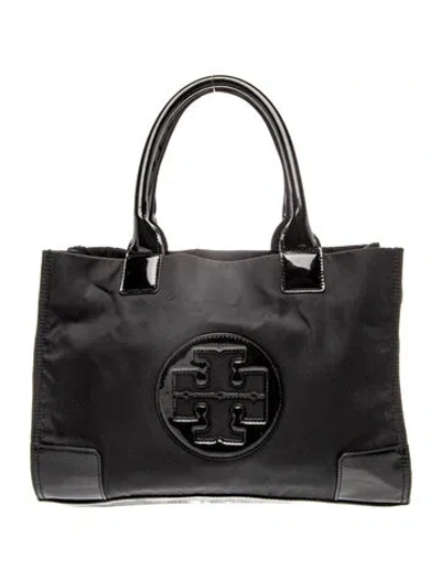 Pre-owned Tory Burch Nylon Tote In Black
