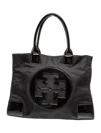 Pre-owned Tory Burch Nylon Tote In Black