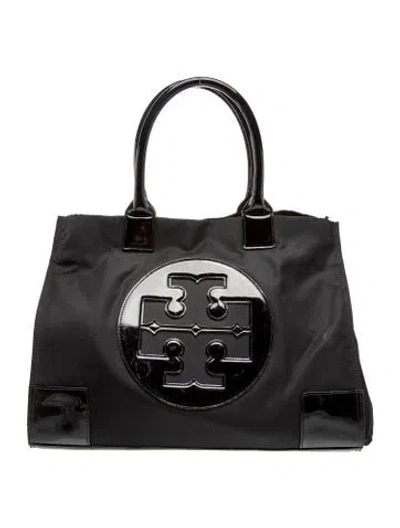 Pre-owned Tory Burch Nylon Tote In Black
