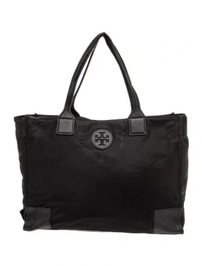 Pre-owned Tory Burch Nylon Tote In Black