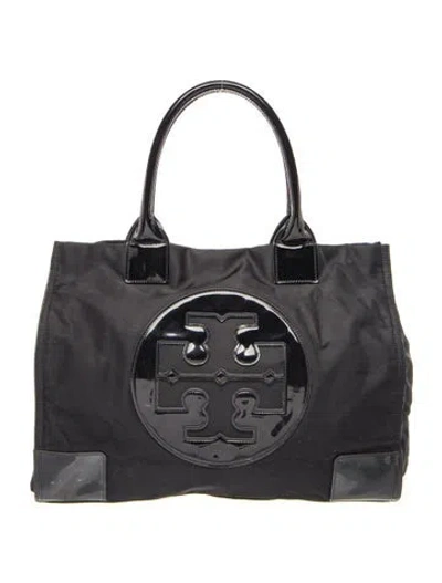 Pre-owned Tory Burch Nylon Tote In Black