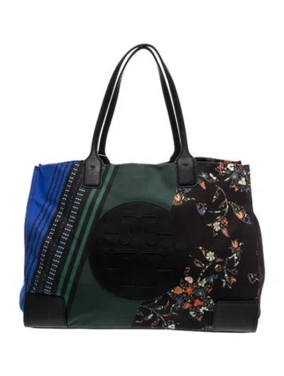 Pre-owned Tory Burch Nylon Tote In Black