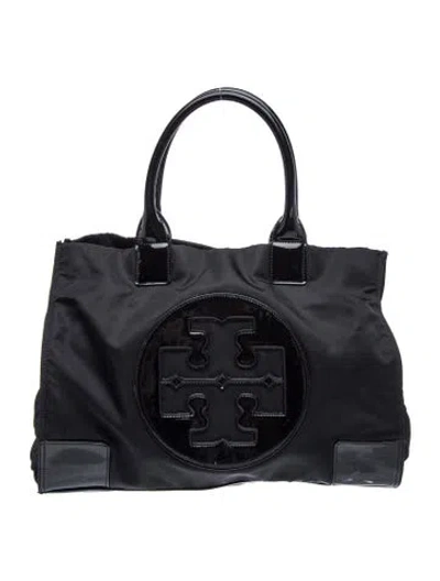 Pre-owned Tory Burch Nylon Tote In Black