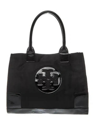 Pre-owned Tory Burch Nylon Tote In Black