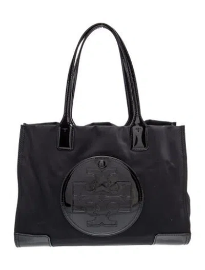 Pre-owned Tory Burch Nylon Tote In Black