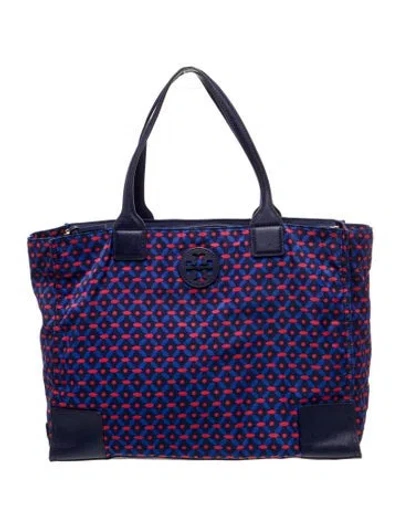 Pre-owned Tory Burch Nylon Tote In Blue