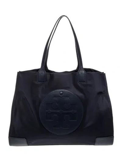 Pre-owned Tory Burch Nylon Tote In Blue