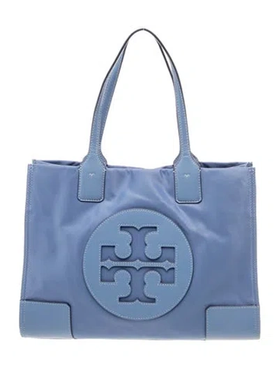 Pre-owned Tory Burch Nylon Tote In Blue