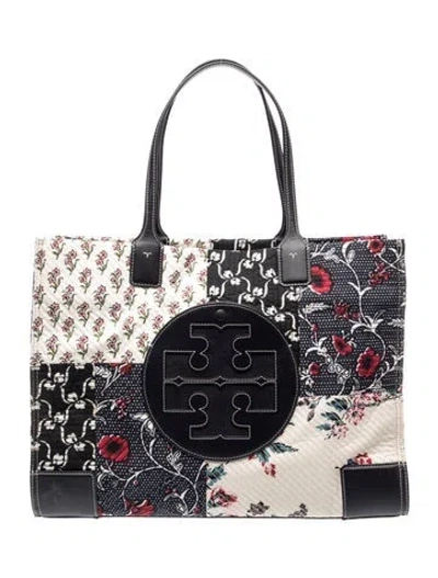 Pre-owned Tory Burch Nylon Tote In Blue