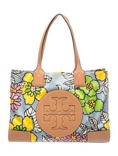 Pre-owned Tory Burch Nylon Tote In Blue