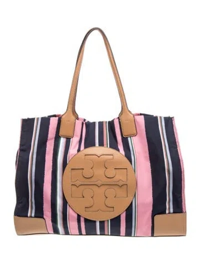 Pre-owned Tory Burch Nylon Tote In Blue