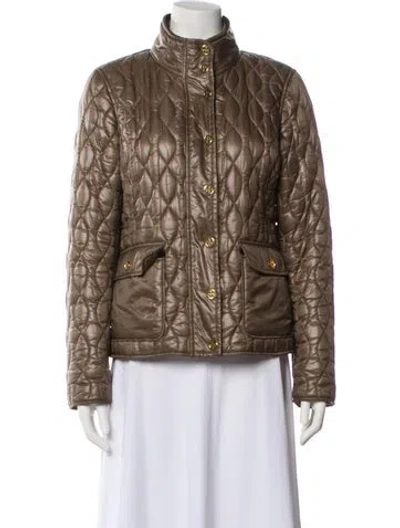 Pre-owned Tory Burch Nylon Utility Jacket In Neutral