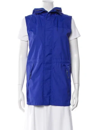 Pre-owned Tory Burch Nylon Vest In Blue
