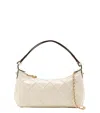 Tory Burch Off White Fleming Mini Shoulder Bag In Red