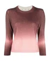 Tory Burch Ombré-effect Cashmere Jumper In Pink