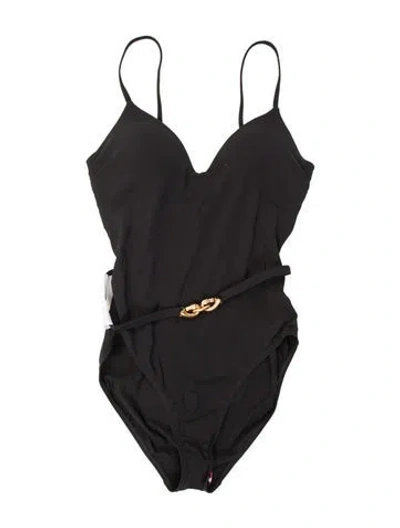 Pre-owned Tory Burch One-piece In Black