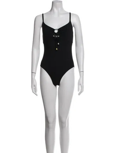 Pre-owned Tory Burch One-piece In Black