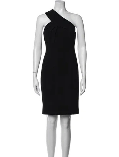 Pre-owned Tory Burch One-shoulder Knee-length Dress In Blue