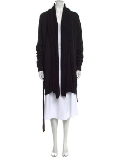 Pre-owned Tory Burch Open Front Sweater In Black