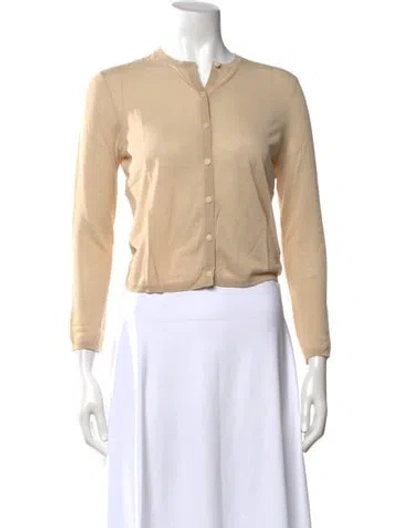 Pre-owned Tory Burch Open Front Sweater W/ Tags In Neutrals