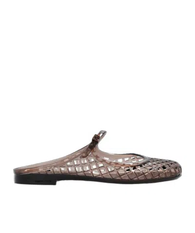 Tory Burch Mellow Jelly Mary Jane Ballerina Mules In Purple