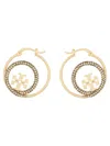 Tory Burch Miller Hoop Earrings In Gold