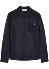 Tory Burch Organdy Pinstripe Voile Shirt In Blue
